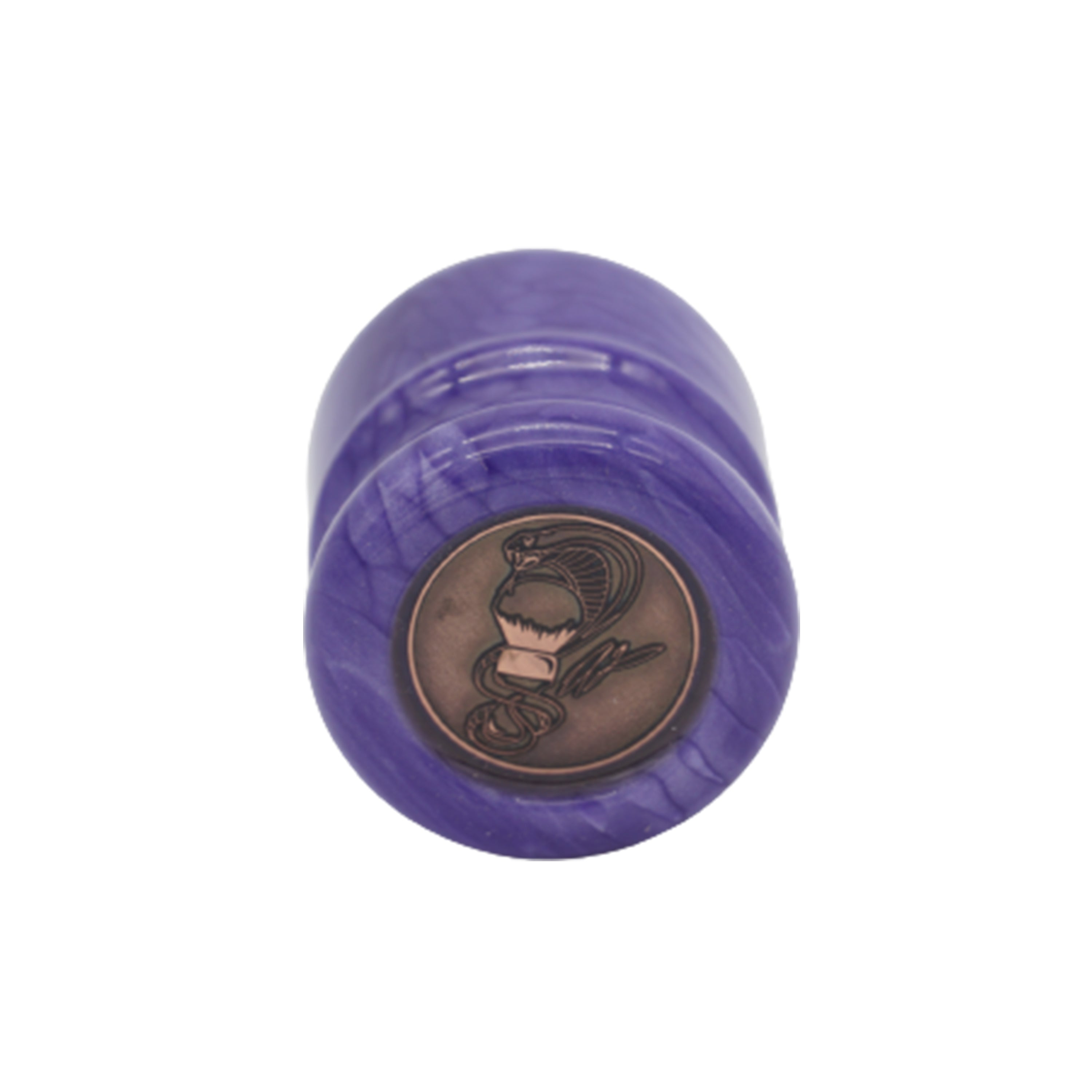 Premium Purple Snakeskin Shaving Brush Handle - Handcrafted for 24mm & 26mm Knots - Perfect for Wet Shaving & Grooming Gifts