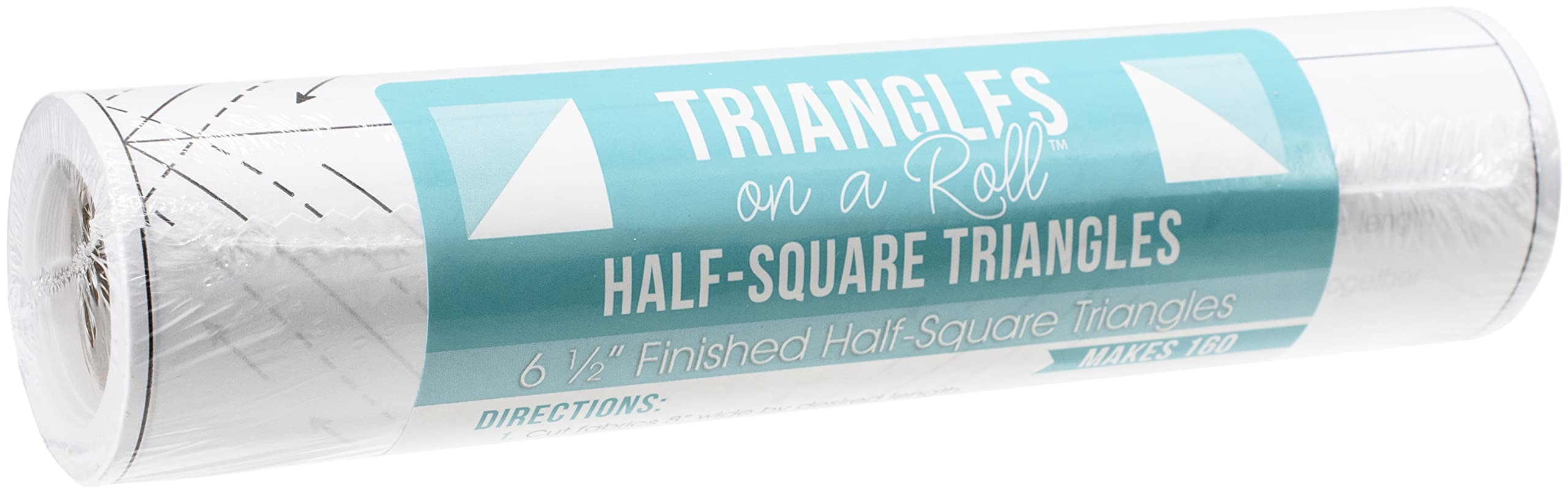 It's Sew Emma TRIANGLES ON A ROLL 1/2 Square Quilting Ruler - 50 Feet, 6.5 Inch Finished Size - Perfect for Quilting, Sewing, and DIY Craft Projects