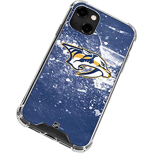 Official NHL Nashville Predators Frozen Design Clear Phone Case for iPhone 13 - Durable Scratch-Resistant Protection - Perfect for Hockey Fans, Game Days & Everyday Use