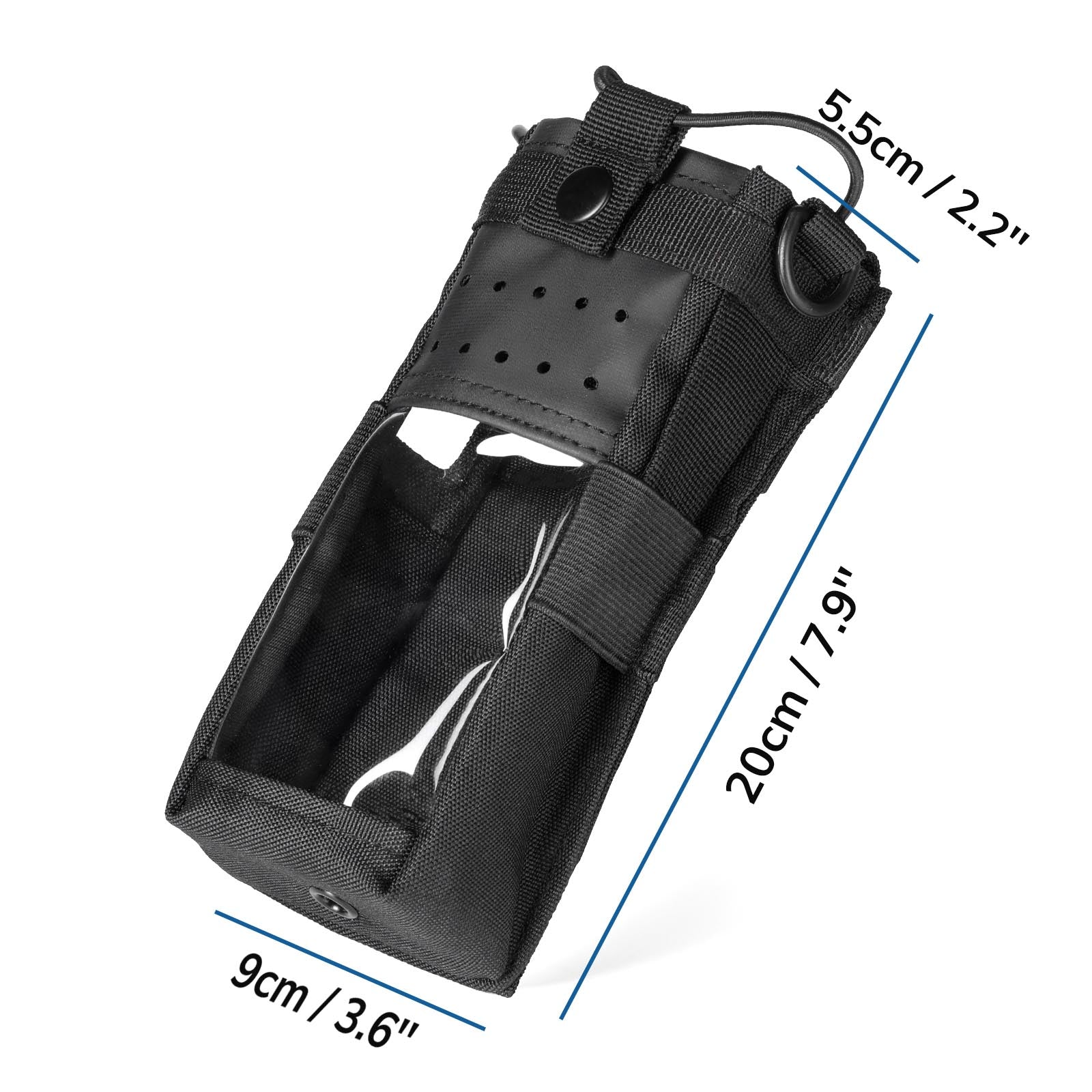BAOFENG RCH 25 Nylon Radio Case Holder - Durable Tactical Radio Pouch for UV-25 Walkie Talkie | Protective Storage for Outdoor, Hunting, and Emergency Communication
