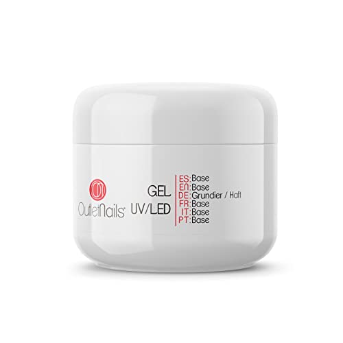Base Gel UV/LED 30ml - Professional Nail Adhesive for False Nails & Extensions | Long-Lasting Manicure & Pedicure for Salon & Home Use