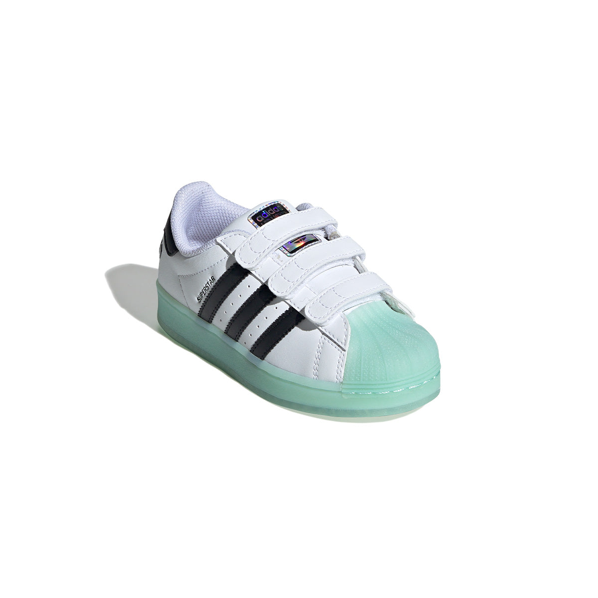 Kids Superstar LED Light Up Sneakers - White Glow Shoes for Boys & Girls - Perfect for Parties, Halloween & Nighttime Fun
