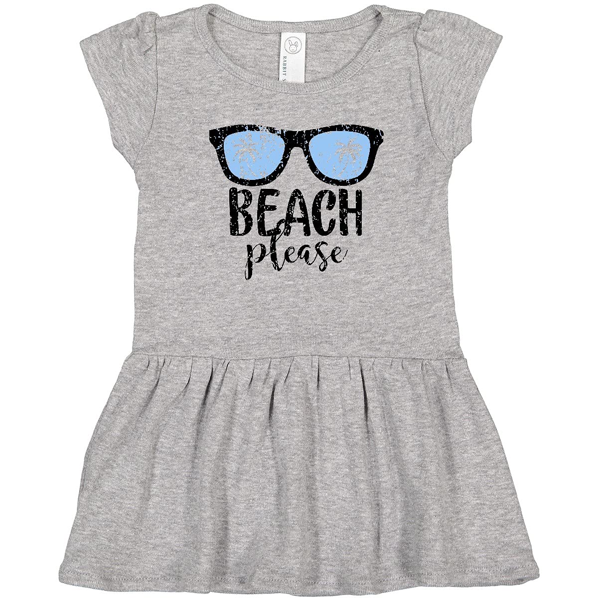Inktastic Beach Please Sunglasses Print Toddler Dress - Cute Summer Outfit for Girls, Beach Vacation, Pool Party & Family Outings