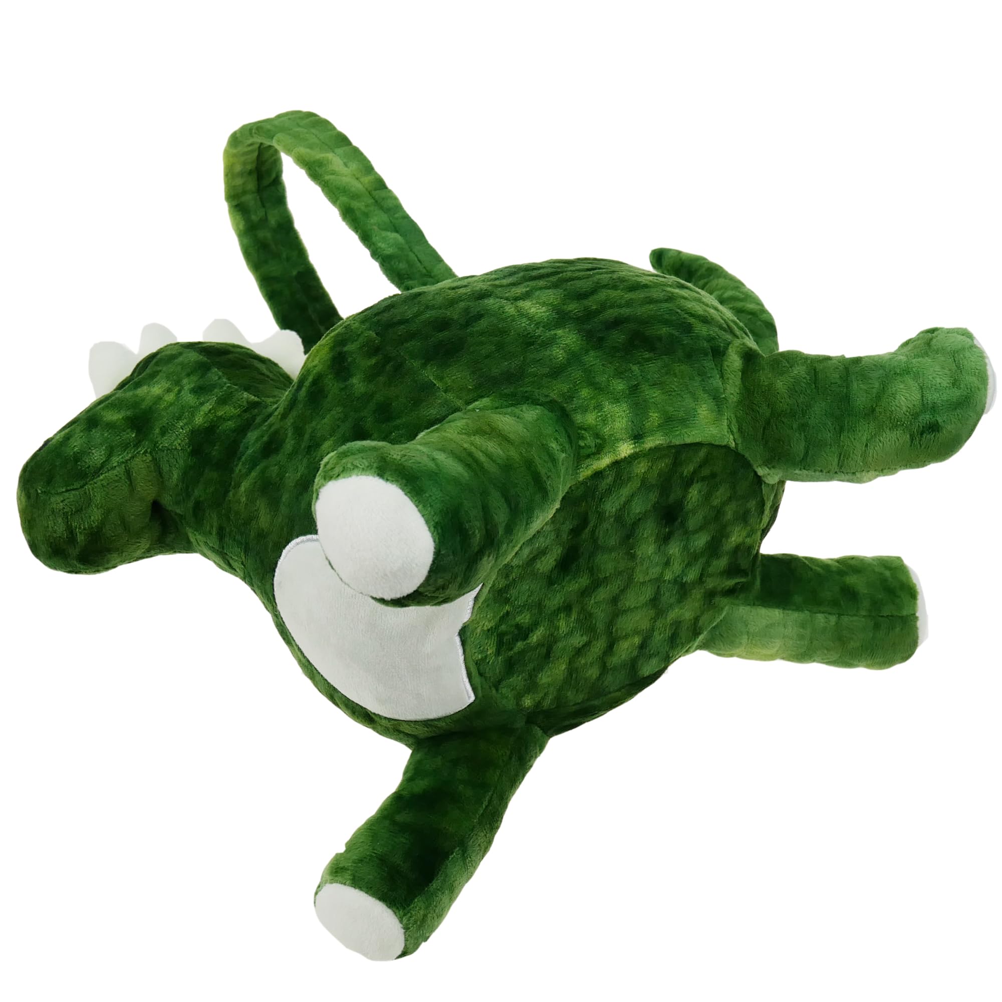 Personalized 3D Adorable Plush Dinosaur Easter Basket - Custom Embroidery Name, Green Dino Egg Hunting Basket for Kids, Easter Gift Bag for Boys & Girls - Perfect for Easter Egg Hunts, Birthday Gifts & Nursery Decor