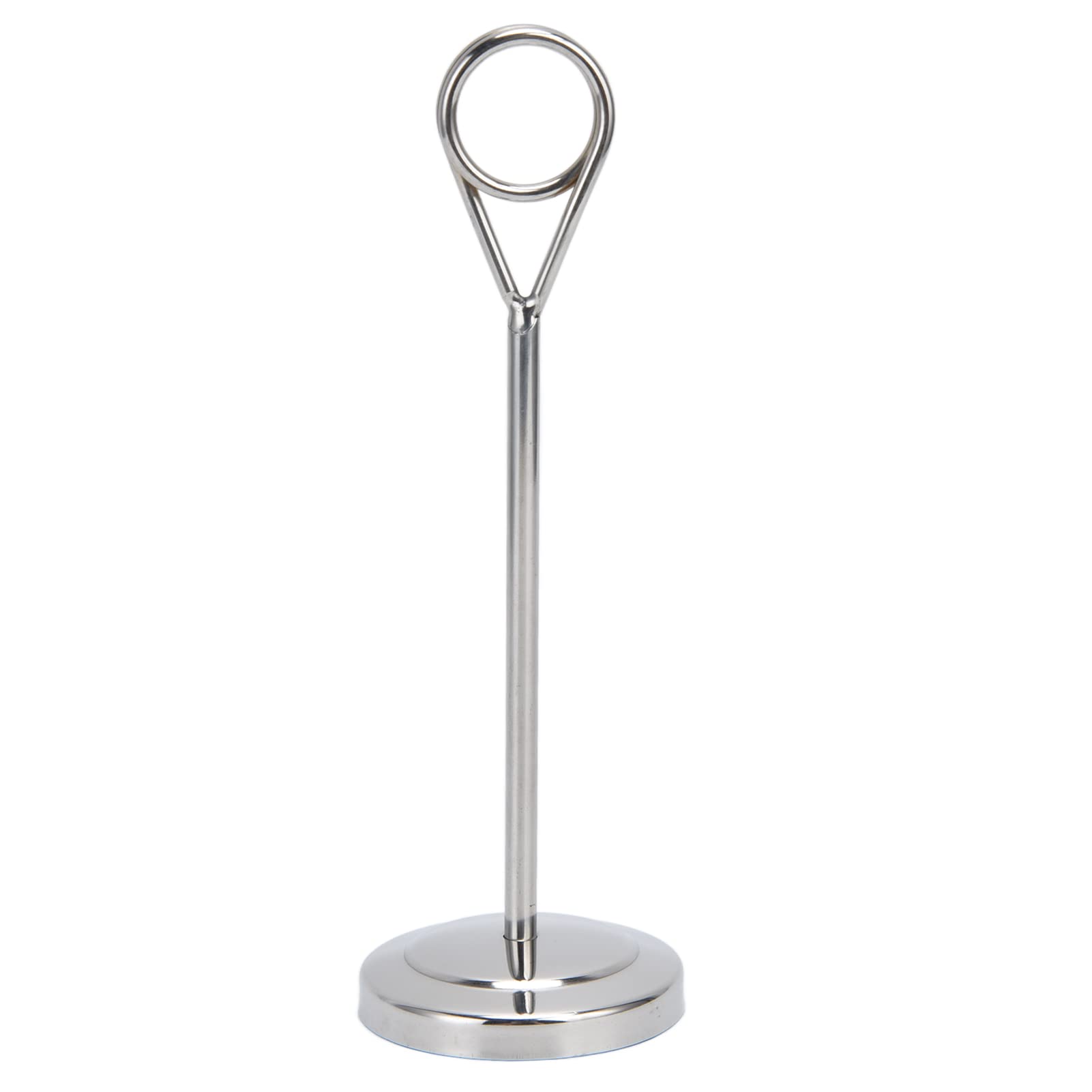 Stainless Steel Table Number Holder - Round Place Card Stand for Name Cards, Photos & Menus | Perfect for Weddings, Restaurants, Hotels & Home Decor