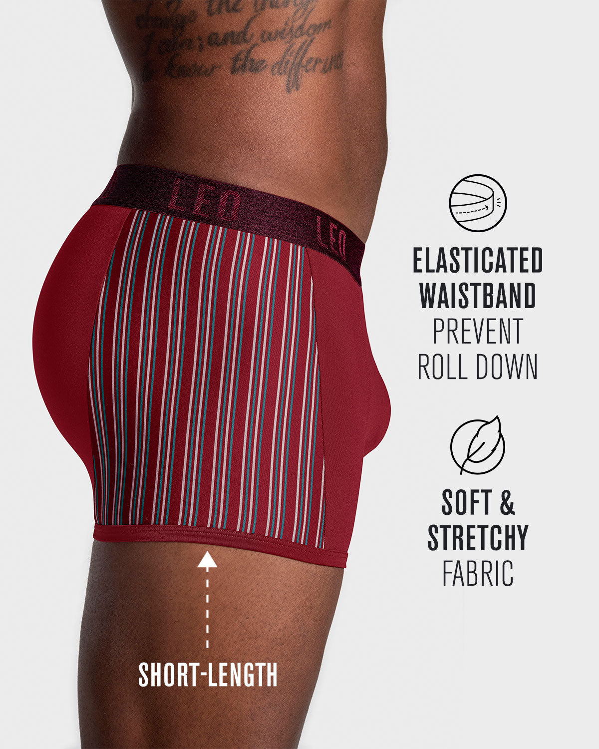 Perfect Fit Trunk with Contrast Details - Stylish Men's Underwear for Everyday Comfort | Ideal for Work, Gym & Travel
