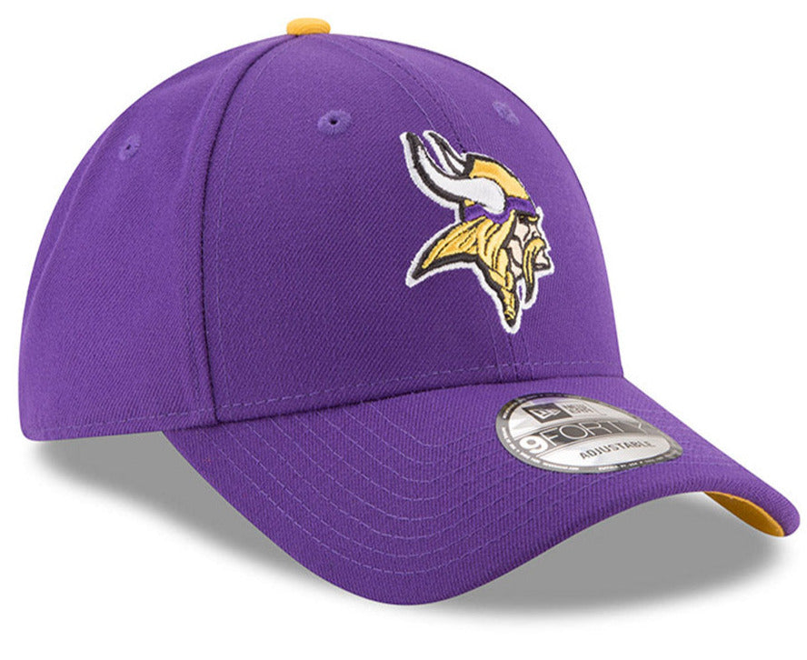 Minnesota Vikings New Era 940 The League NFL Adjustable Hat - Official NFL Team Cap for Men & Women - Perfect for Football Games, Tailgating & Fan Gear Collection