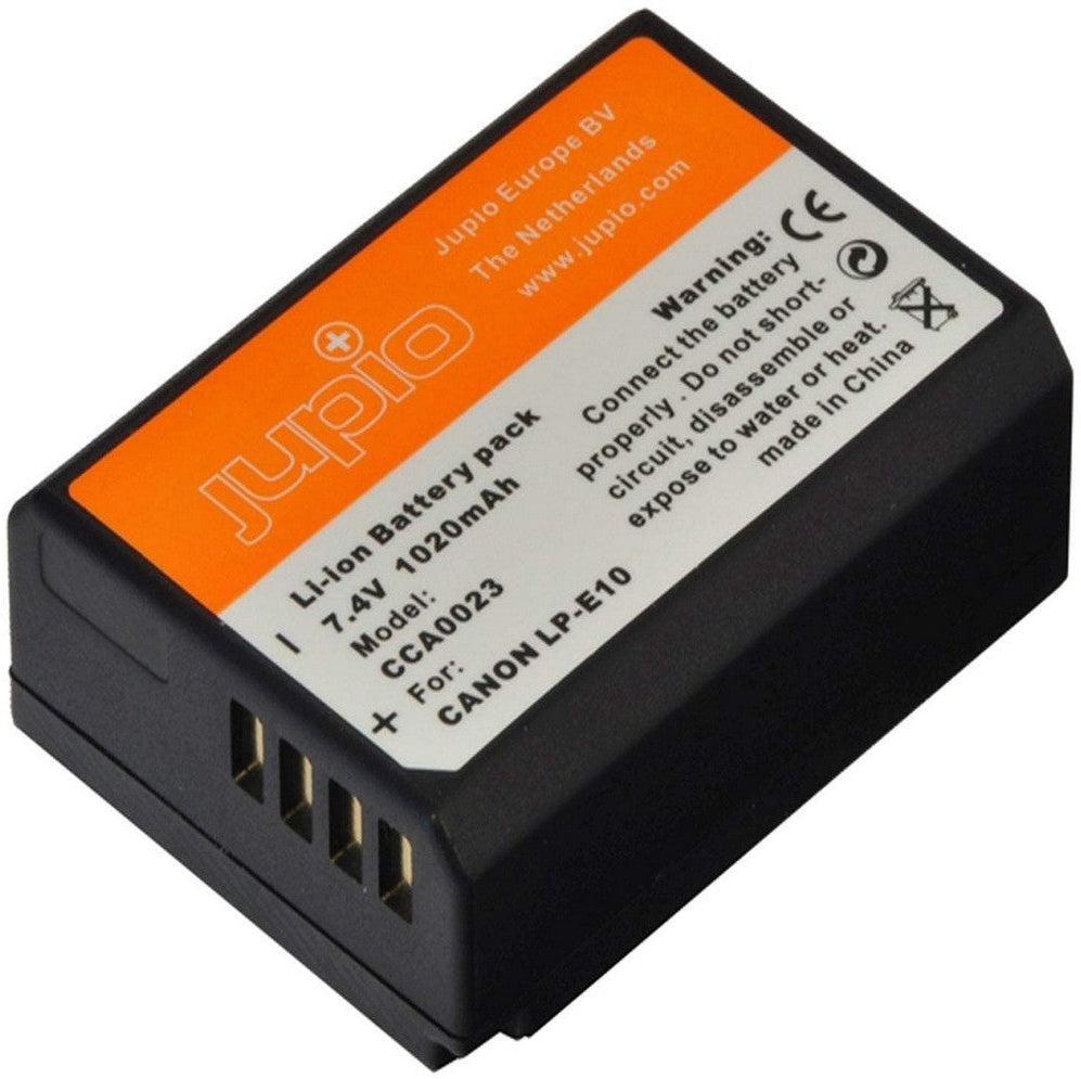 Jupio Replacement Camera Battery for Canon LP-E10 & NB-E10 - 7.4V 1020mAh | Compatible with Canon EOS Rebel T7, T100, SL3 & More | Perfect for Travel Photography & Vlogging