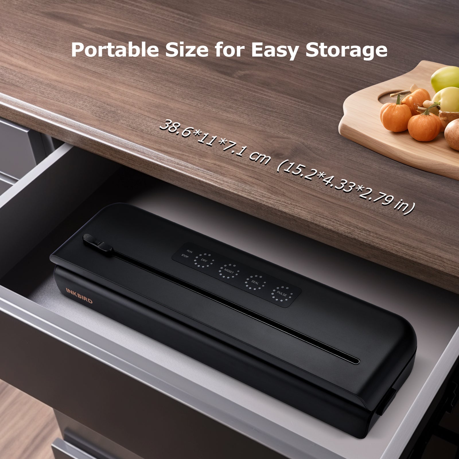 IVS 011 Vacuum Sealer Machine for Food Preservation | Airtight Kitchen Appliance for Meal Prep, Sous Vide & Freezer Storage