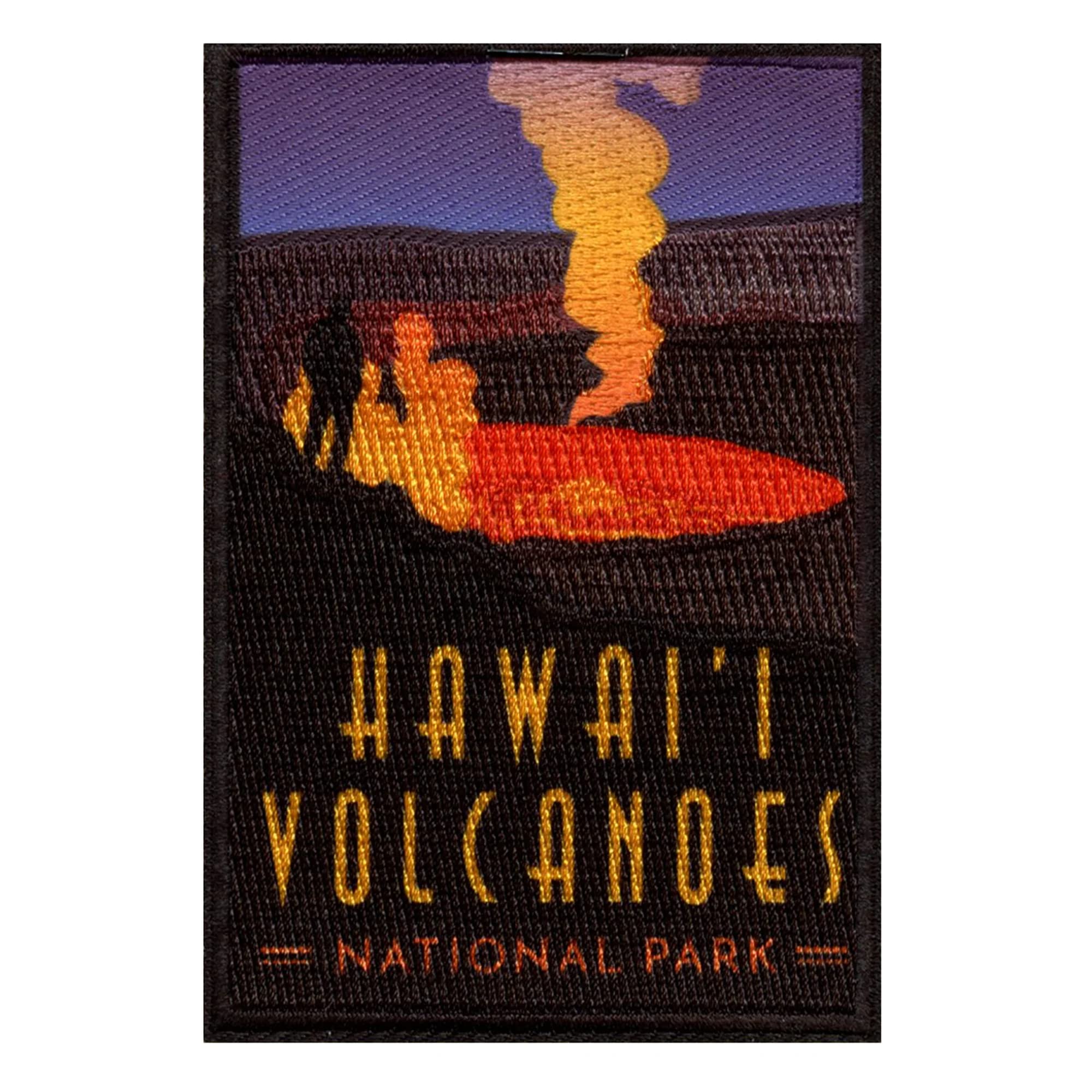 Hawaii Volcanoes National Park Embroidered Iron-On Patch - Island Summit Travel Souvenir for Jackets, Backpacks & Hats | Perfect for Hikers & Adventure Enthusiasts