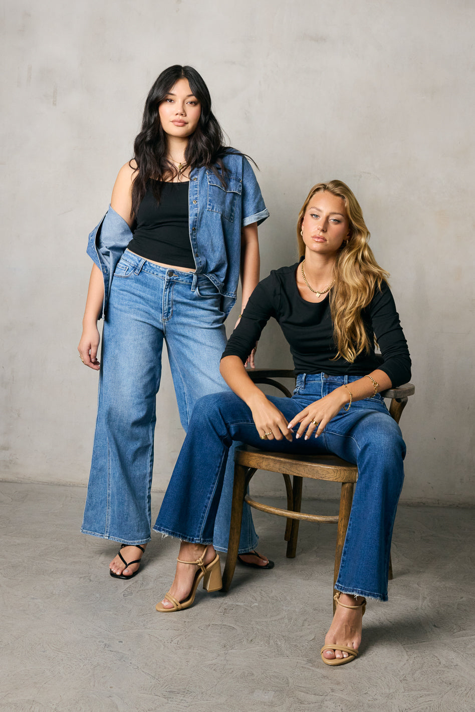 Kate Women's Wide Leg Jeans - Medium Wash Denim Pants for Casual Wear & Everyday Comfort | Trendy High Waist Trousers for Spring & Summer Outfits