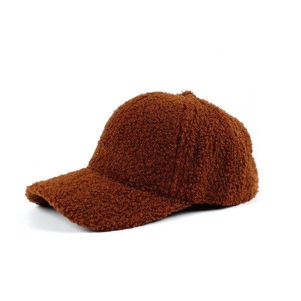 Cozy Boucle Sherpa Teddy Bear Knit Ball Cap - Winter Warm Beanie Hat for Women & Men - Perfect for Outdoor Activities, Hiking, and Cold Weather Fashion
