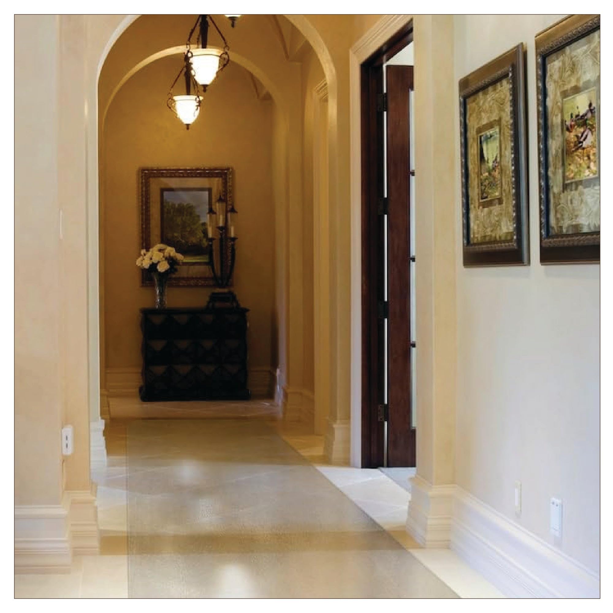 Clear Hard Floor Runner - 24 x 120 Inch, 2mm Thick USA-Made Vinyl Floor Protector for Tile & Vinyl Floors | Durable, Non-Slip Surface Protection for High Traffic Areas, Hallways & Entryways