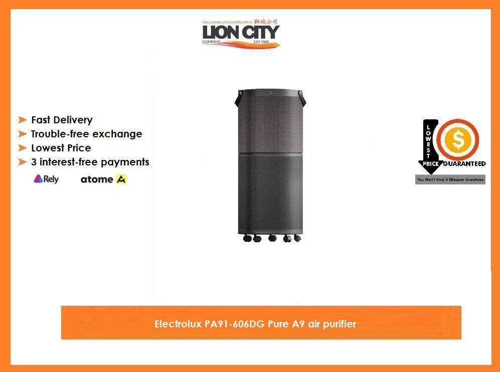 Electrolux PA91-606DG Pure A9 HEPA Air Purifier for Home - Removes Dust, Pollen, Pet Dander - Ideal for Allergies, Asthma & Large Rooms up to 800 sq ft