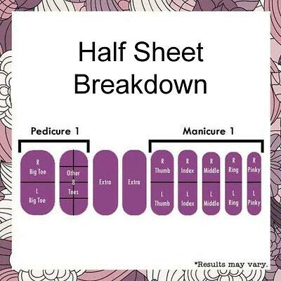 Galactic Nail Wraps - Half Sheet Nail Stickers | Jamberry Nail Wraps for Women | Easy DIY Nail Art for Parties, Weddings & Special Occasions