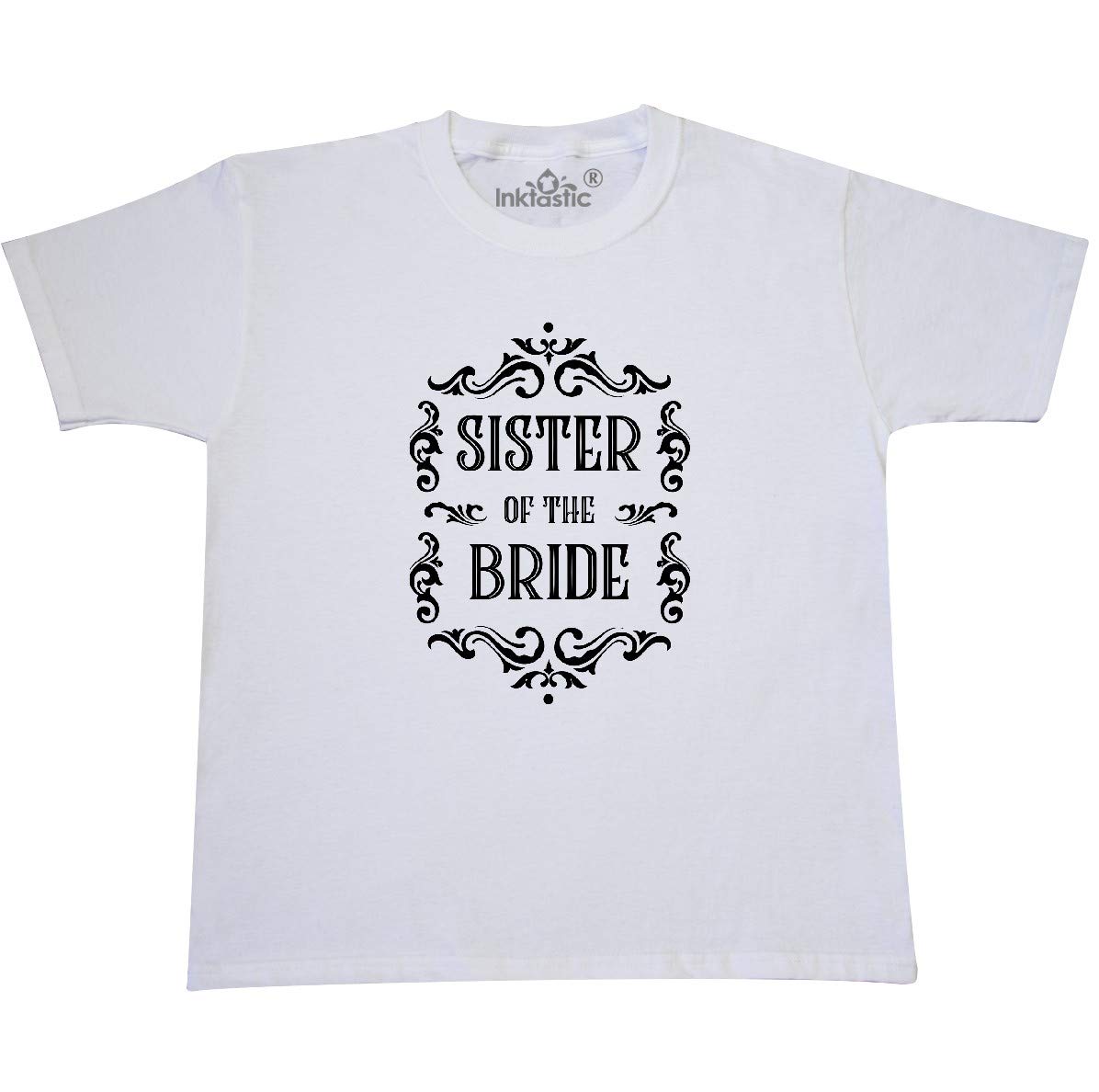Inktastic Sister of The Bride Youth T-Shirt – Cute Wedding Party Outfit for Girls – Perfect for Bridesmaids, Flower Girls & Special Occasions