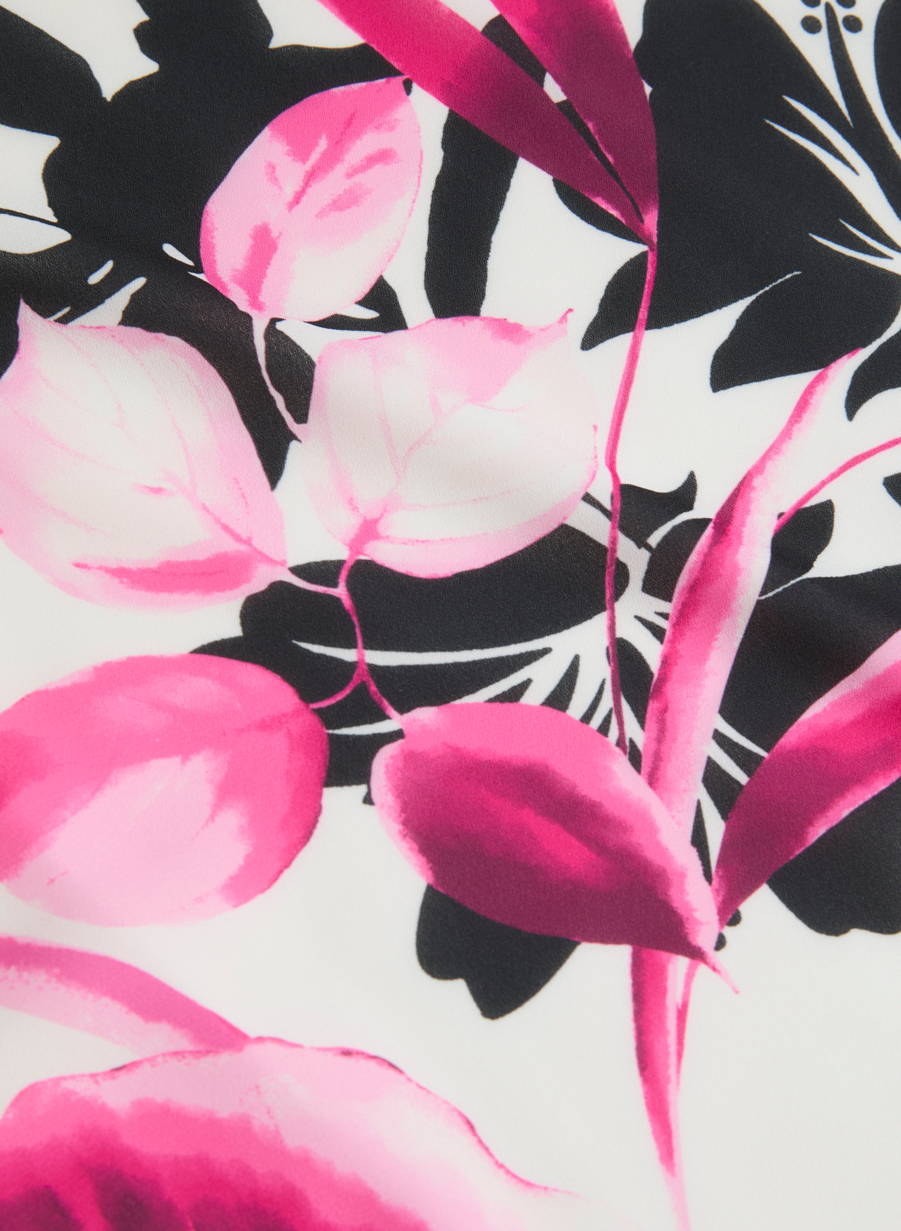 Floral Print Blouse for Women - Elegant Floral Placement Design - Perfect for Spring Outfits, Office Wear & Casual Dates