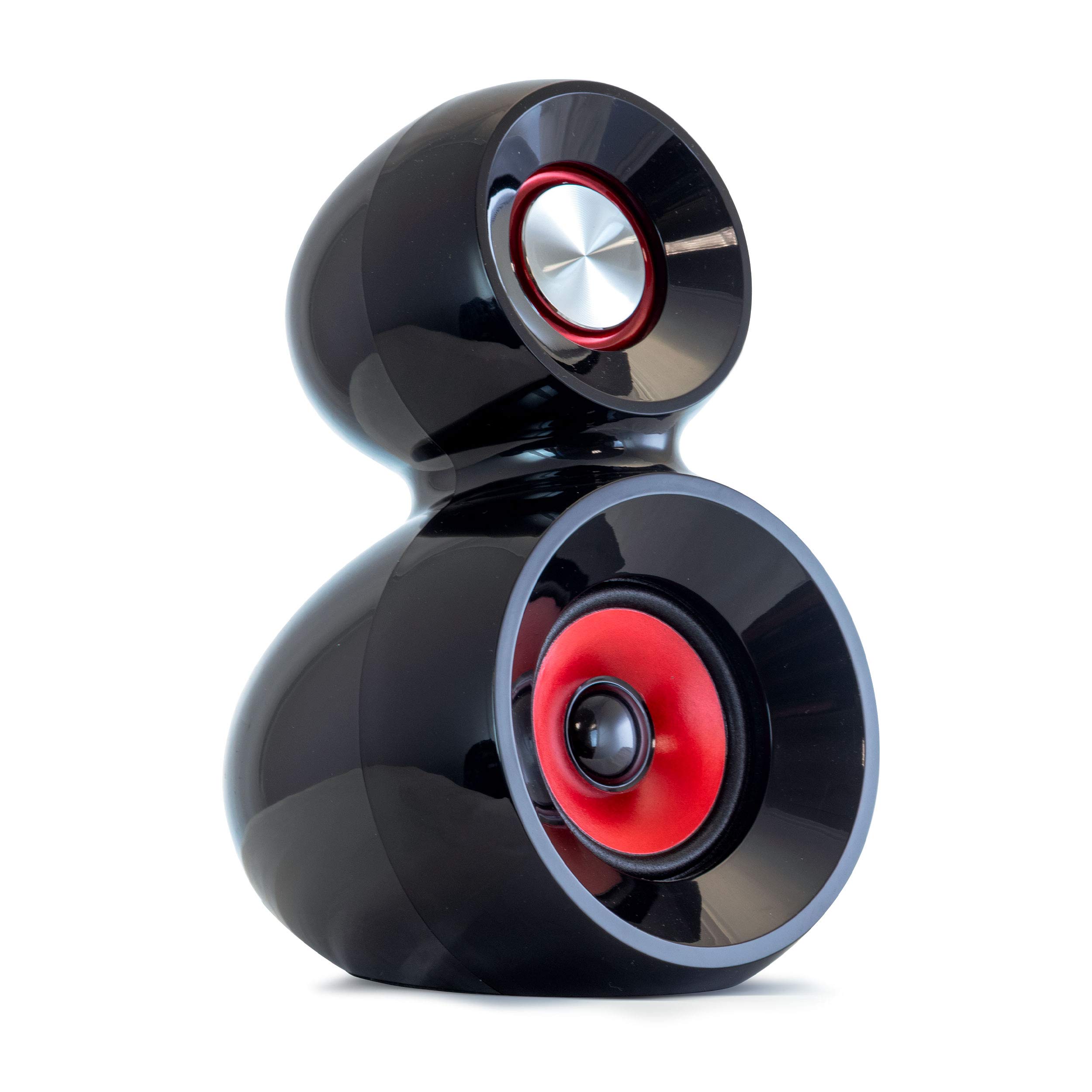 beFree Sound BFS-600 5.1 Channel Wireless Bluetooth Speaker System with Surround Sound - Red | Home Theater, Gaming & Movie Night Audio Solution