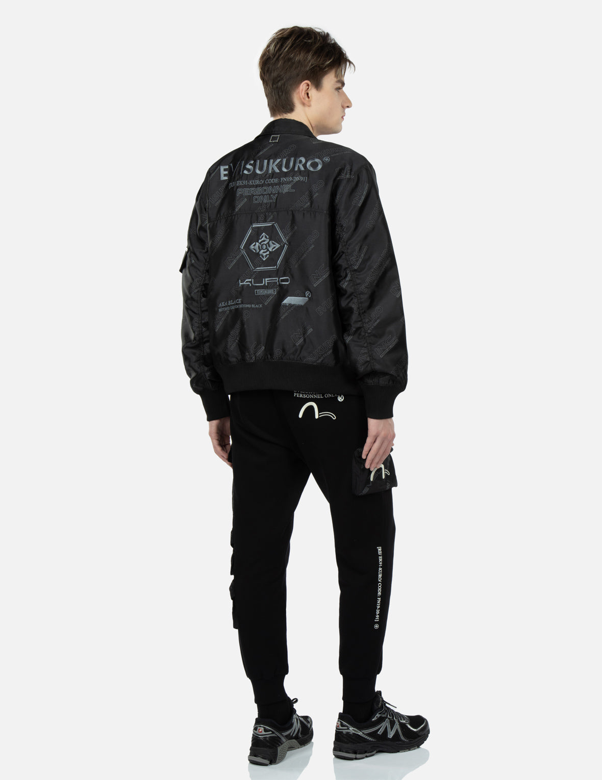 Stylish Allover Logo Print Bomber Jacket for Men & Women | Trendy Streetwear Fashion | Perfect for Casual Outfits, Night Out, and Urban Style