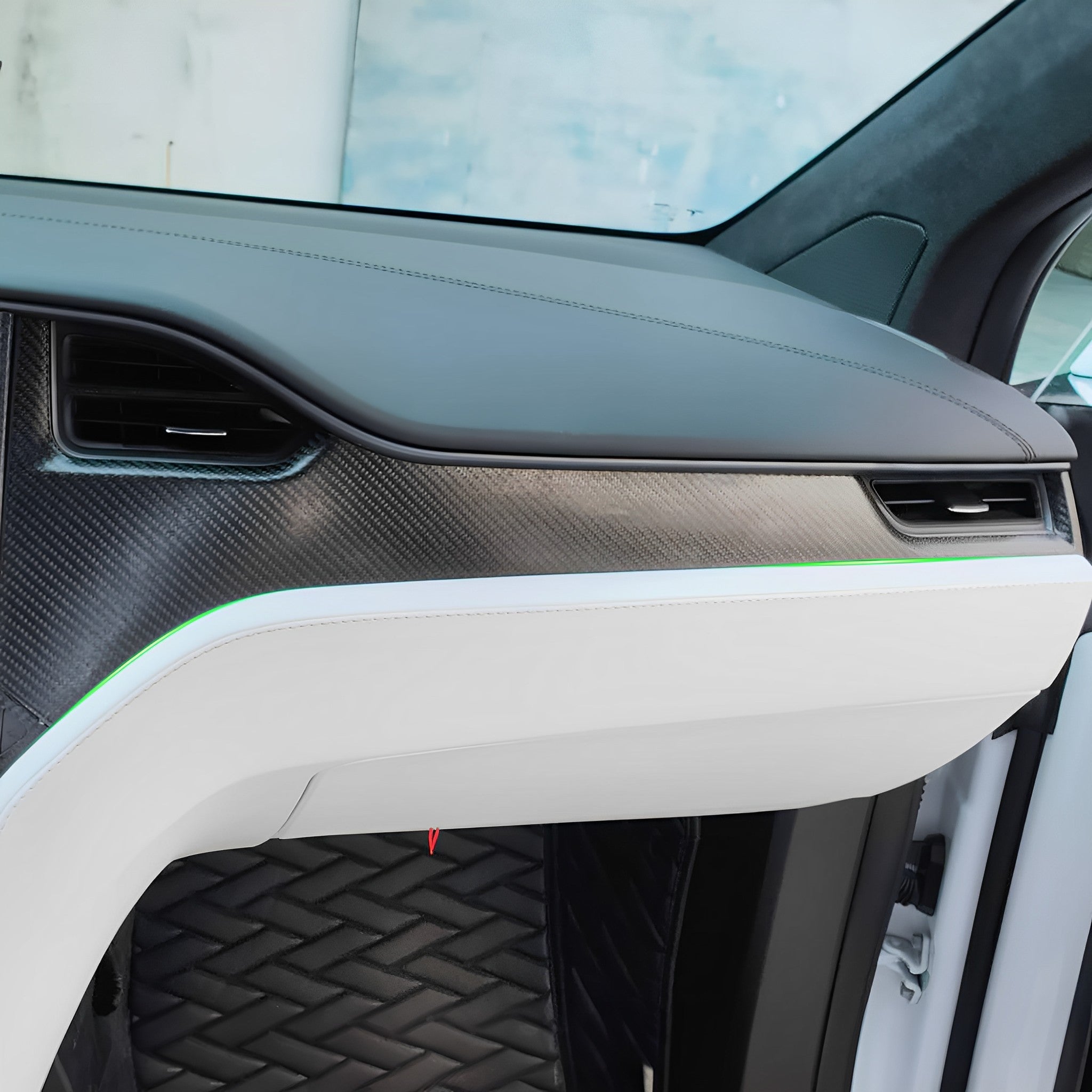 Premium Real Carbon Fiber Dashboard Cover for Tesla Model S/X (2012-2020) | Pre-Refresh Interior Upgrade | Lightweight & Durable Car Accessory for Enhanced Luxury & Style | Perfect for Daily Commute & Road Trips