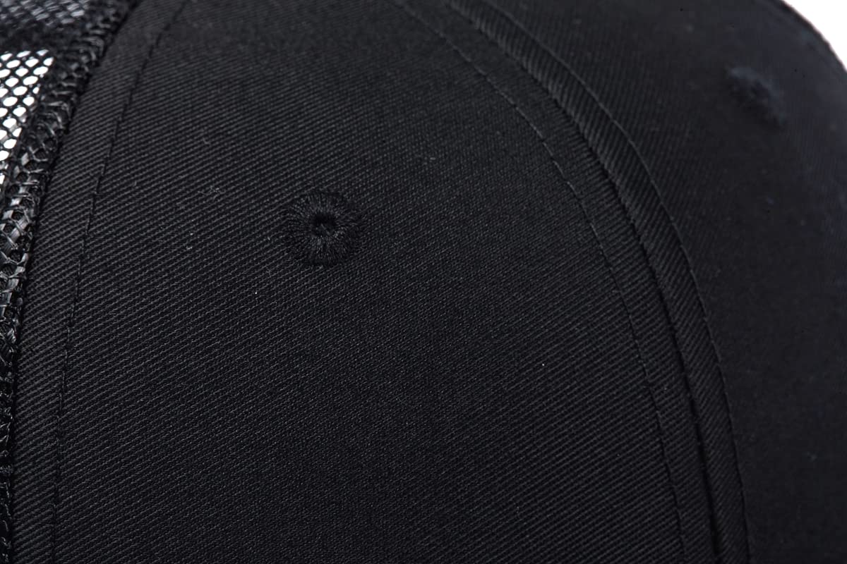Quanhaigou Trucker Hat - Breathable Mesh Snapback Baseball Cap for Men & Women - Adjustable Unisex Outdoor Hat for Hiking, Running, and Casual Wear