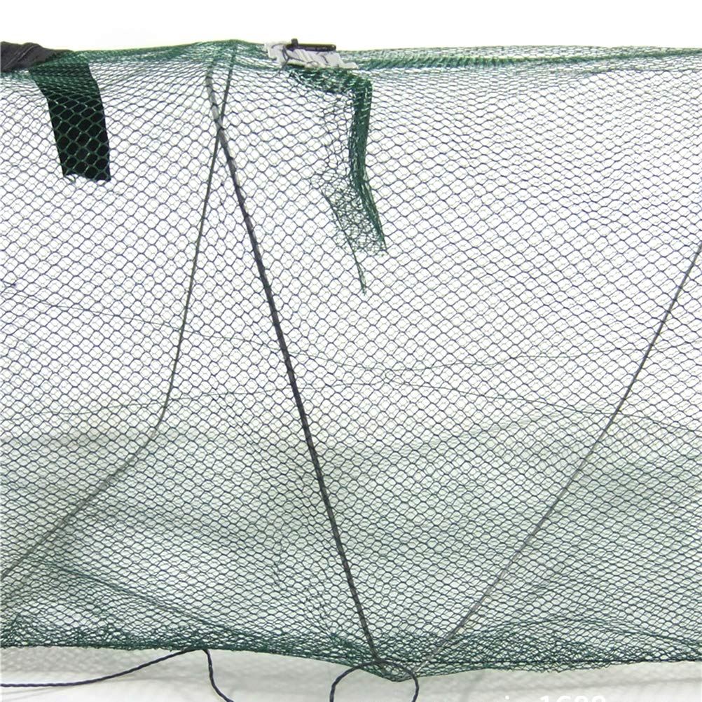 Foldable & Retractable Fishing Net - Portable Mesh Cage for Fish & Shrimp - Durable Cast Net Trap for Freshwater & Saltwater Fishing - Perfect for Kayak, Boat & Shore Fishing Adventures