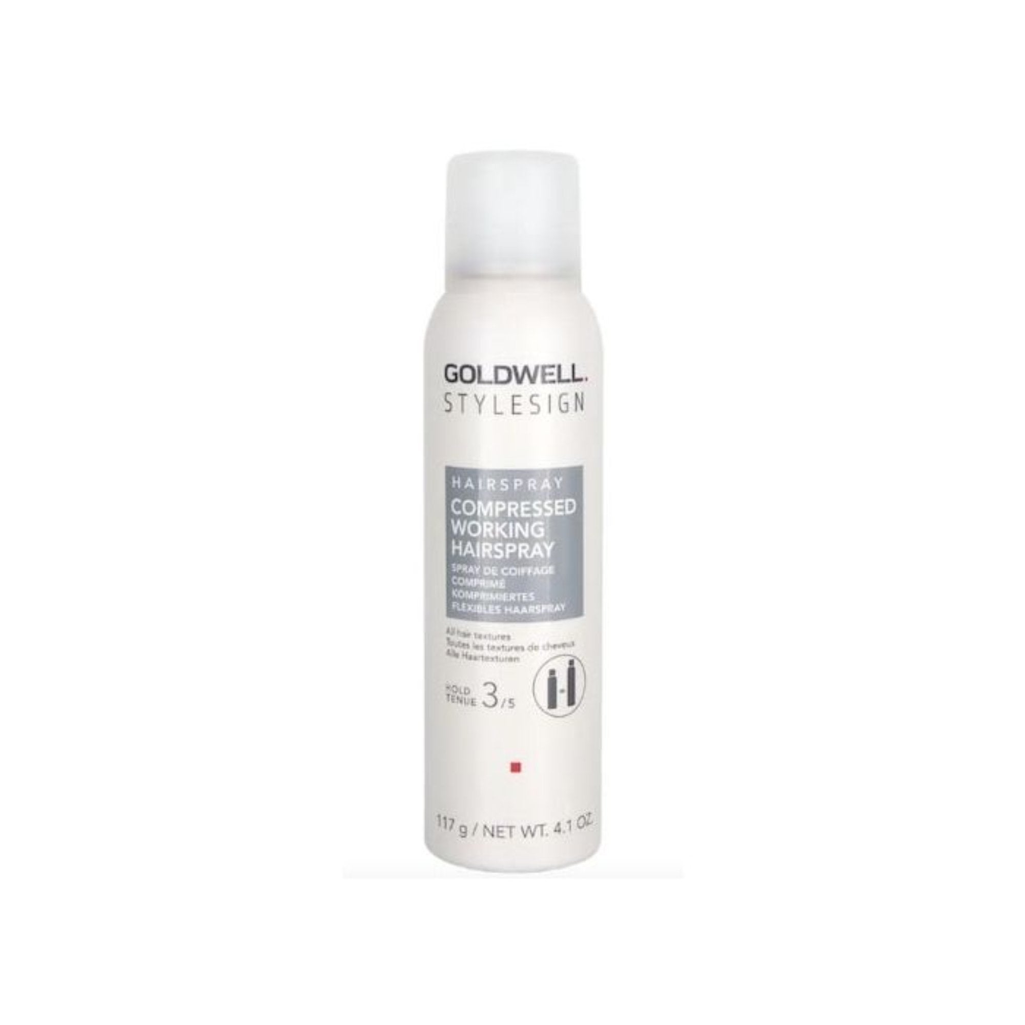 Goldwell StyleSign Compressed Working Hairspray - Strong Hold Hair Spray for All Hair Types - Perfect for Styling, Volume & All-Day Hold - Salon-Quality Hairspray for Women & Men - Great for Weddings, Parties & Everyday Use