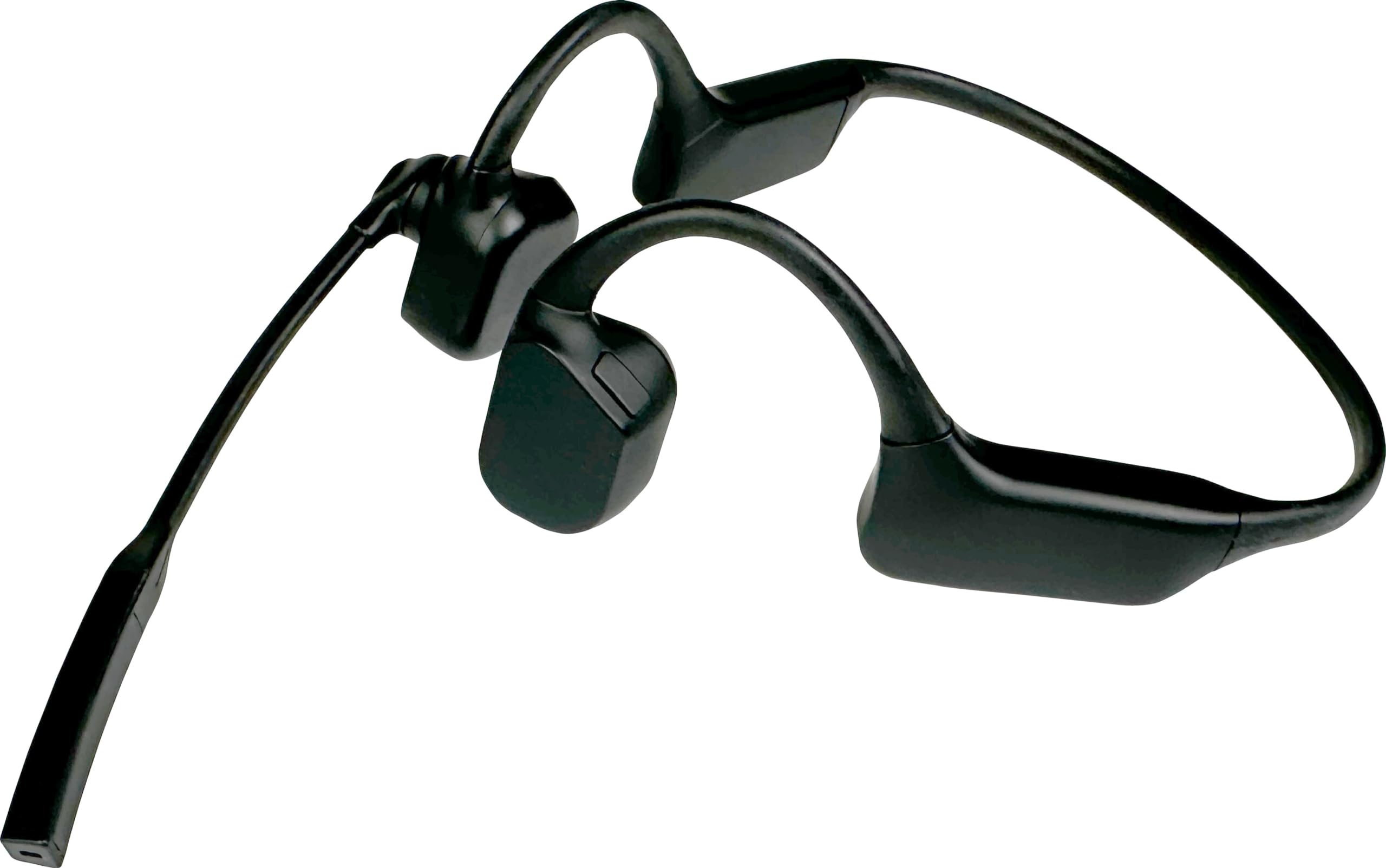 PRYME® BTH-M100V Bluetooth Wireless Open-Ear Bone Conduction Headset with Noise Cancellation & Boom Mic - Compatible with iPhone, Android, Tablets & Bluetooth Devices for Running, Cycling & Outdoor Activities