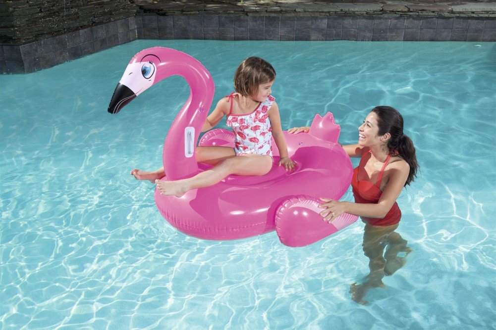 Bestway Giant Inflatable Flamingo Float Rose Pink 135