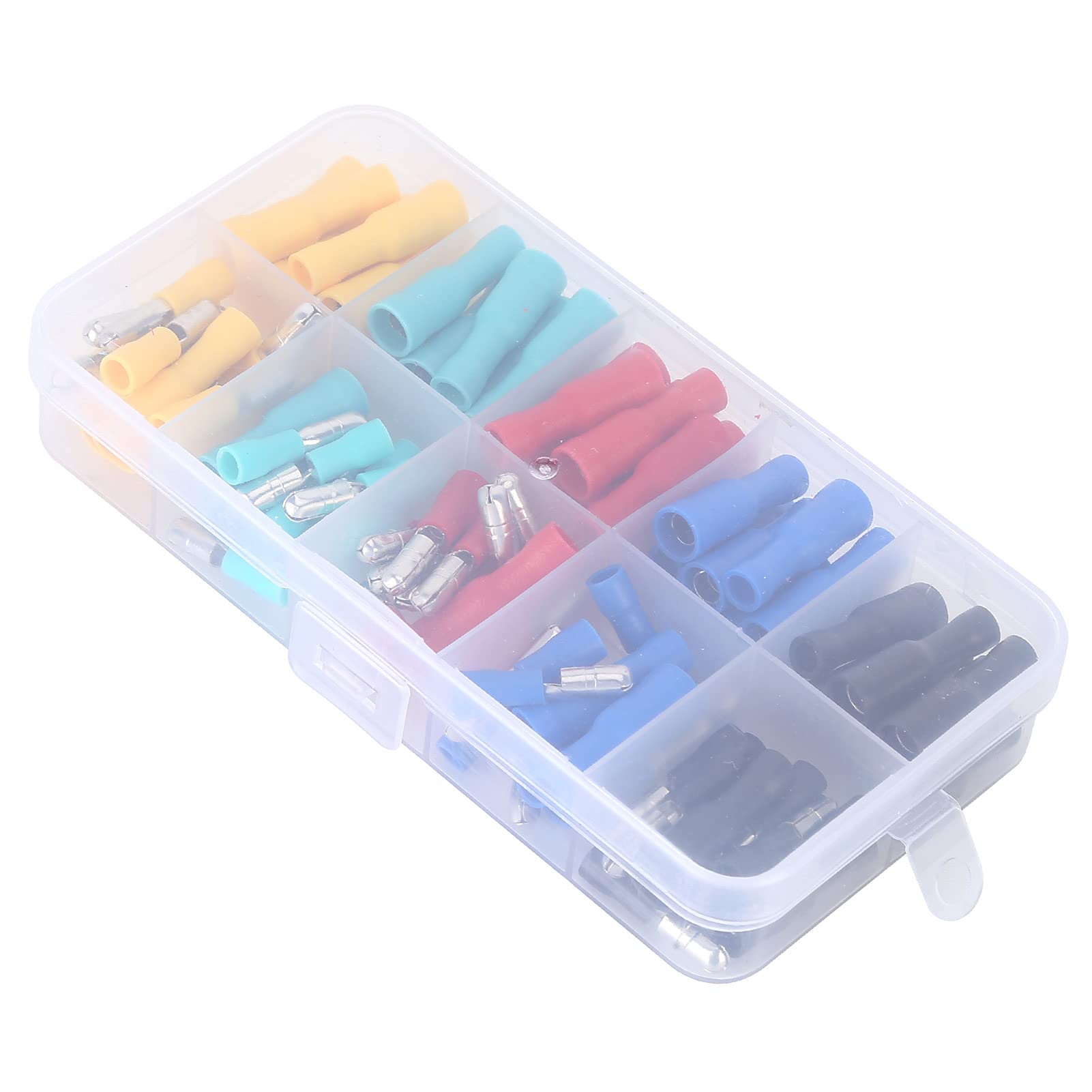 Shanrya Crimp Connectors Kit - Male & Female Plug-in Type Cold Pressed Electrical Wire Terminals for Home, Garage, Workshop & Outdoor Use | Secure Wiring for DIY Projects, Automotive Repairs & Electrical Installations