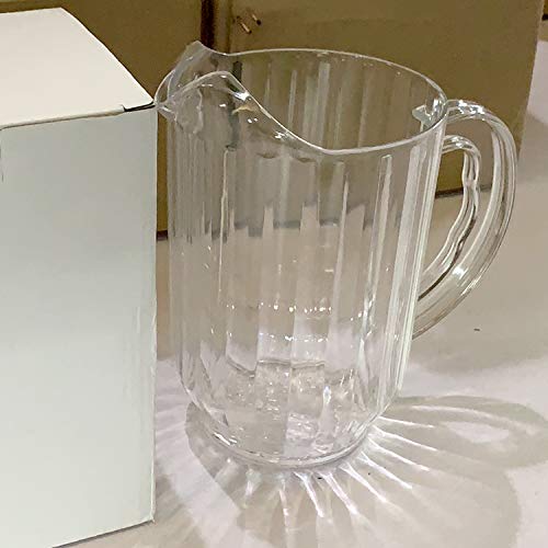 30 oz Clear Polycarbonate Pitcher - Durable Foodservice Water & Beer Pitcher for Restaurants, Bars & Home Use - BPA-Free Plastic Decanter for Iced Tea, Lemonade & Beverage Serving