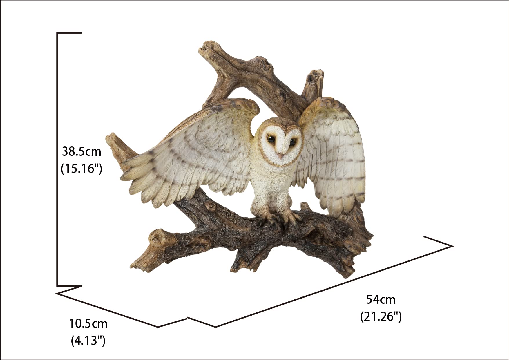 Handcrafted Flying Barn Owl Wall Plaque - Unique Home Decor Gift for Nature Lovers - Perfect for Living Room, Bedroom or Office Decoration