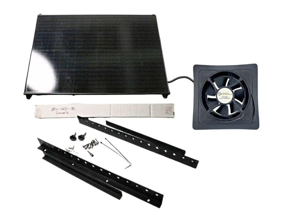 iSolar 80W110 FLEX Modular Solar Attic Fan - High Efficiency Solar Powered Ventilation System for Home Roof Cooling & Energy Savings | Perfect for Residential & Commercial Buildings