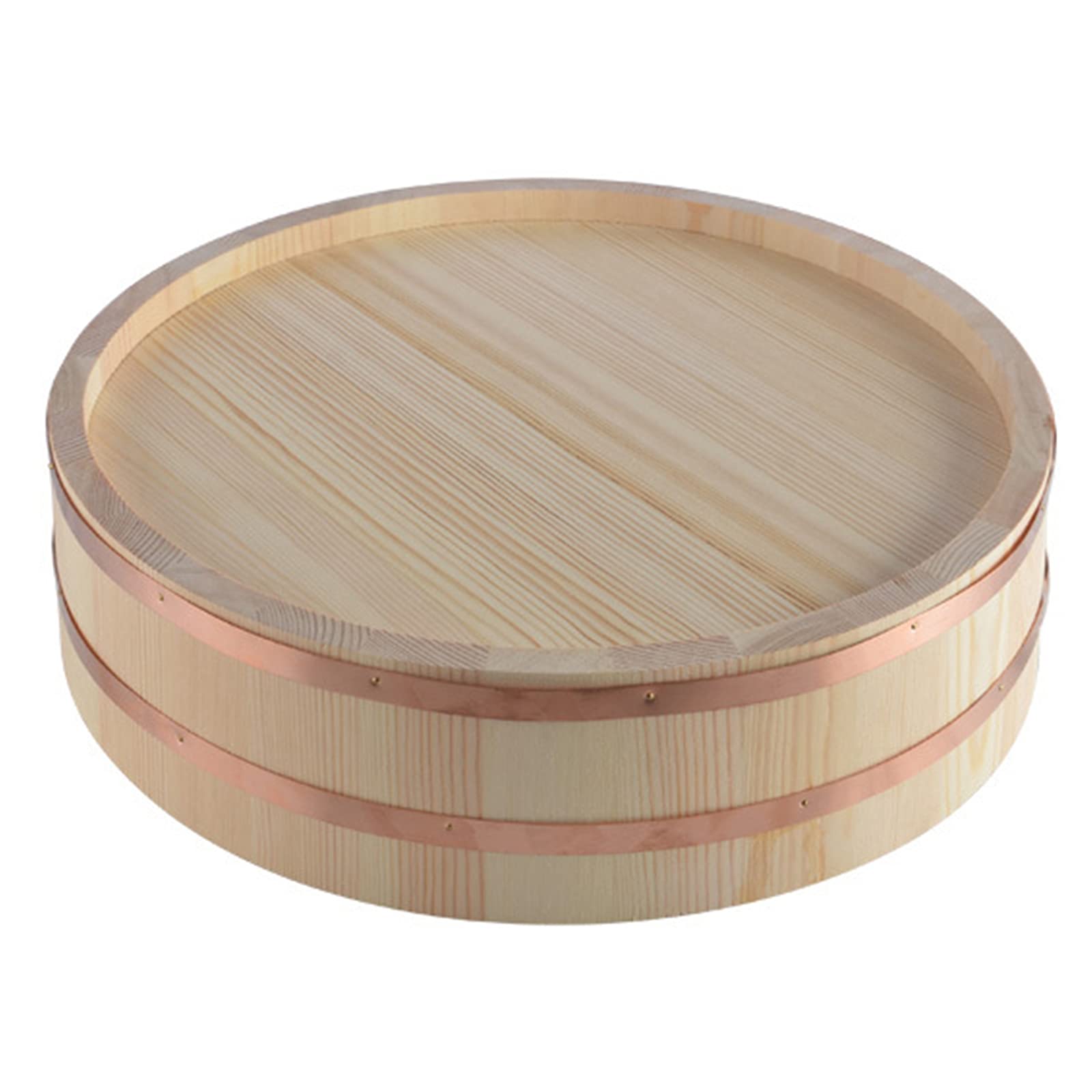 Premium Wooden Sushi Oke Rice Mixing Tub - 19