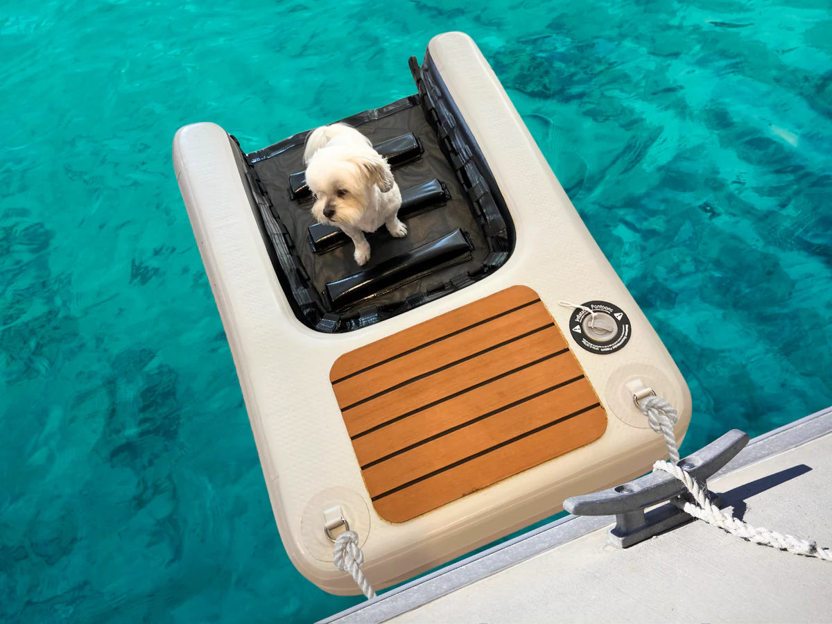 Inflatable Pontoons for Boats - Lightweight & Portable Inflatable Dog Ramp for Easy Water Access | Perfect for Kayaks, Canoes & Beach Trips with Pets