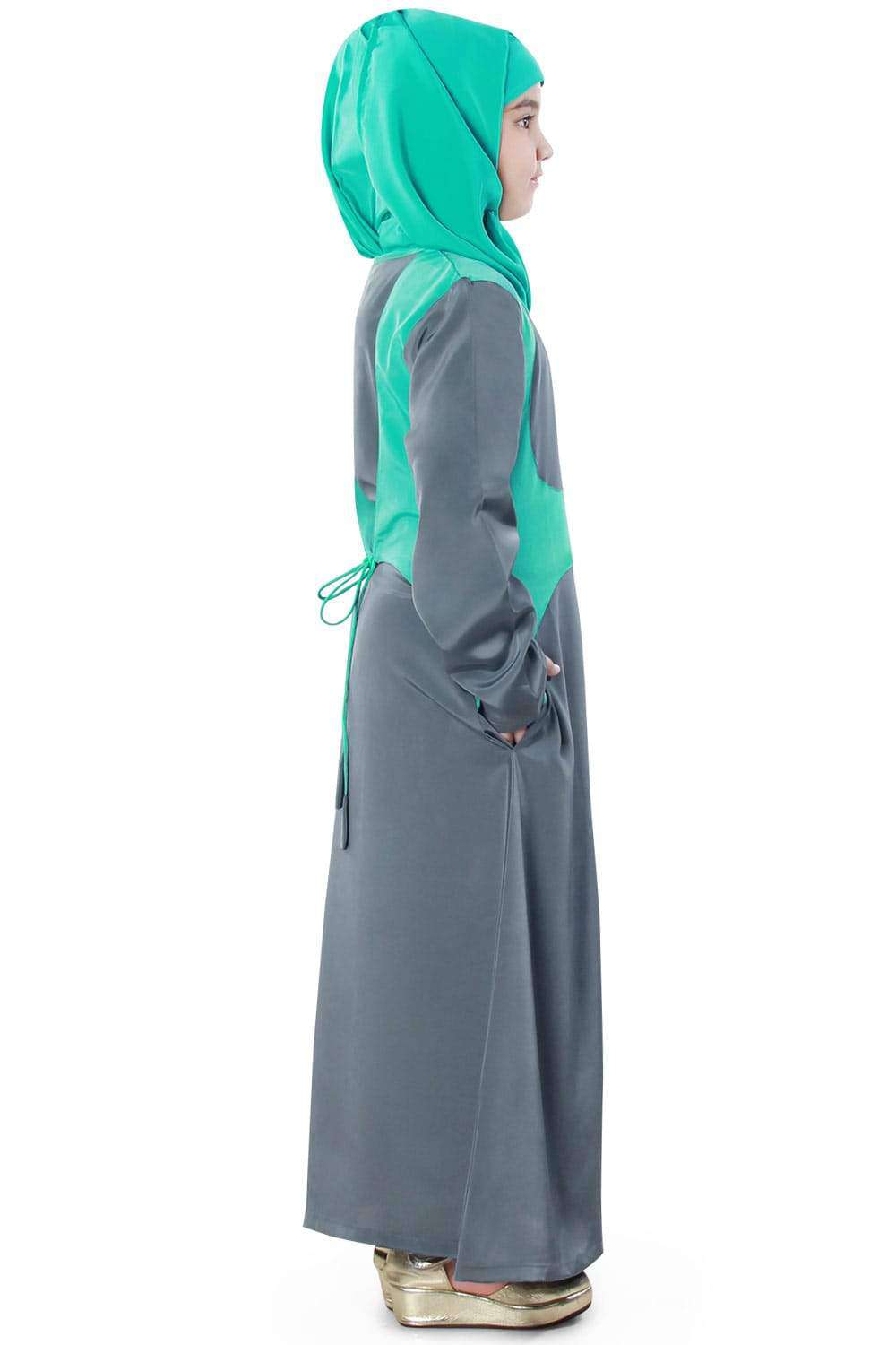Rabithah Kid's Abaya - Islamic Prayer Dress for Girls - Perfect for Eid, Mosque & Special Occasions