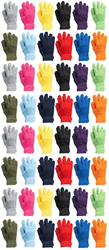 48 Pack Adult Bright Gloves