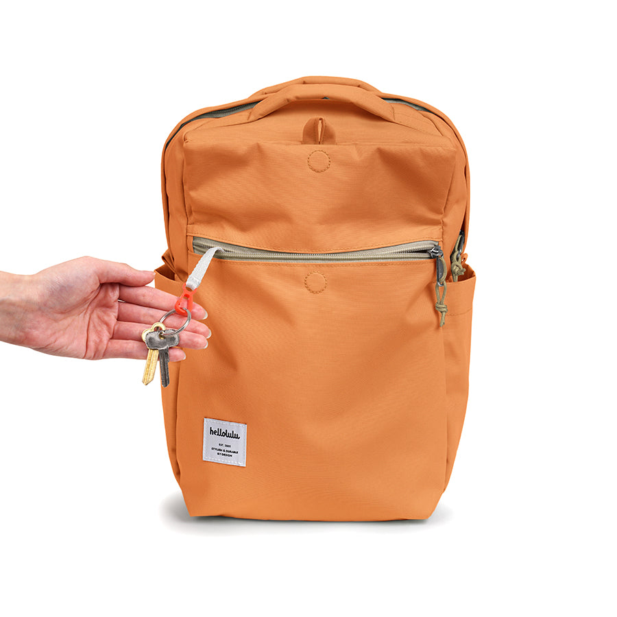 HELLOLULU Mini Carter All Day Backpack for Women - Lightweight Travel Daypack, Pale Orange - Perfect for Work, School, Hiking & Daily Commute