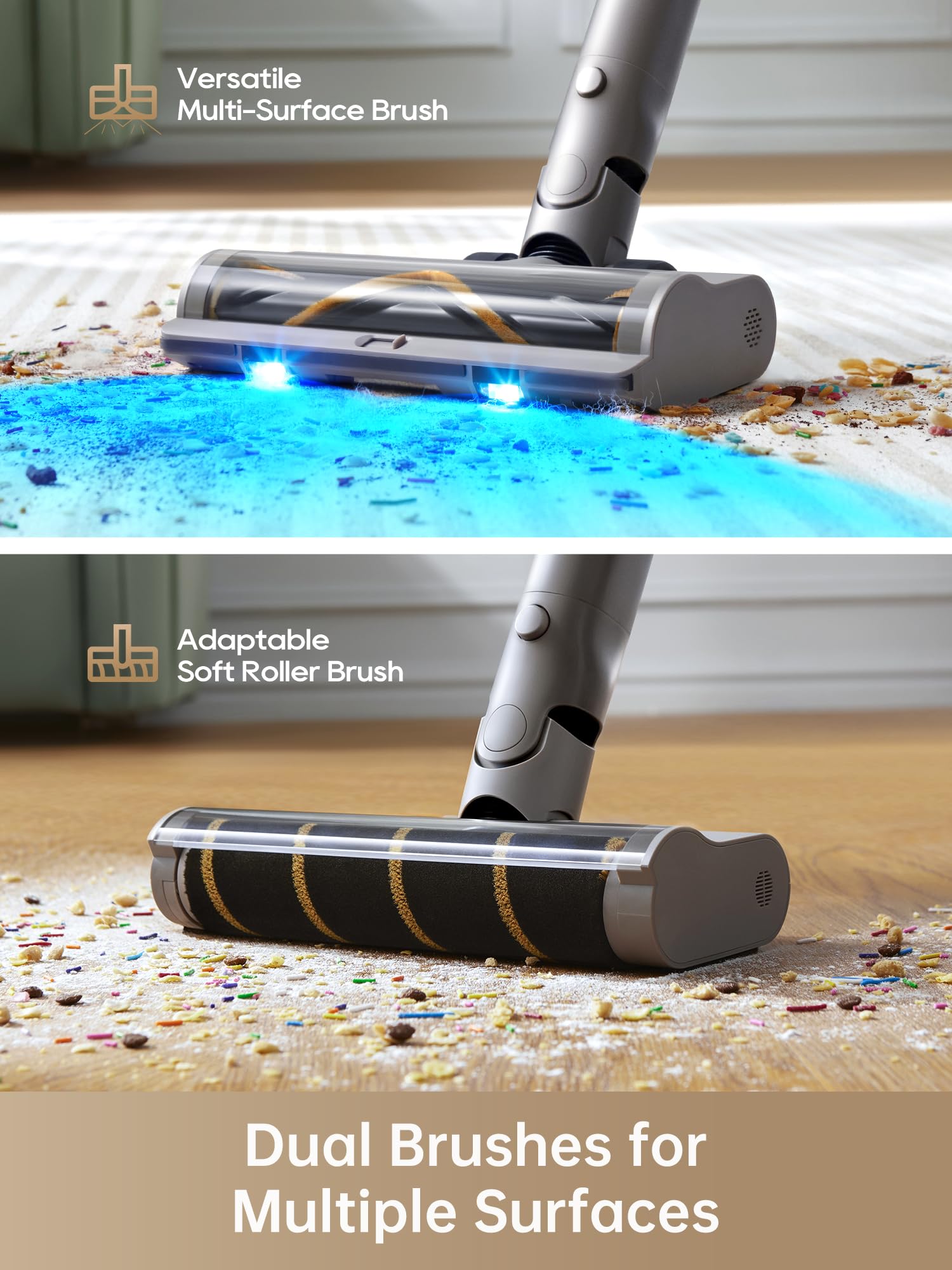 DREAME Z10 Station Cordless Vacuum Cleaner with 2.5L Auto Dust Base | Smart Stick Vacuum for Carpet, Hardwood & Tile Floors | Powerful Pet Hair Removal | Lightweight Home Cleaning for Living Room, Bedroom & Office