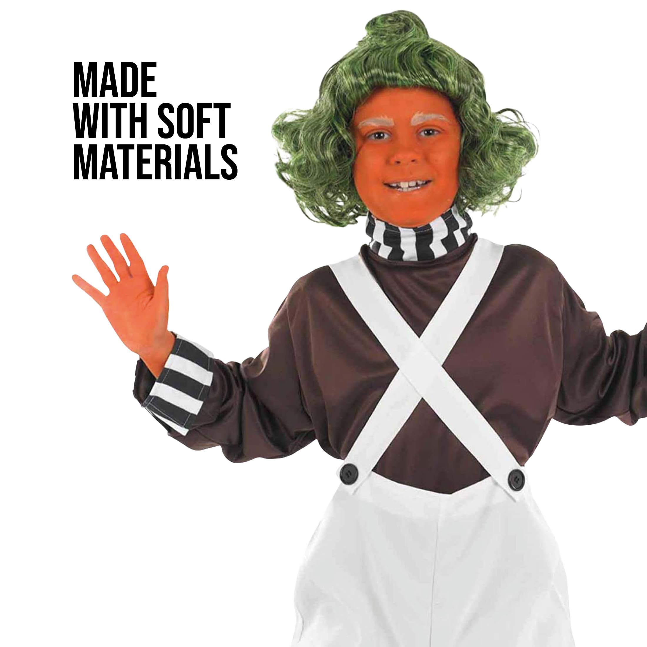 Fun Shack Kids Chocolate Factory Worker Costume for Boys - Willy Wonka Book Character Halloween Dress Up Outfit | Perfect for Halloween Parties, Book-Themed Events & Role Play