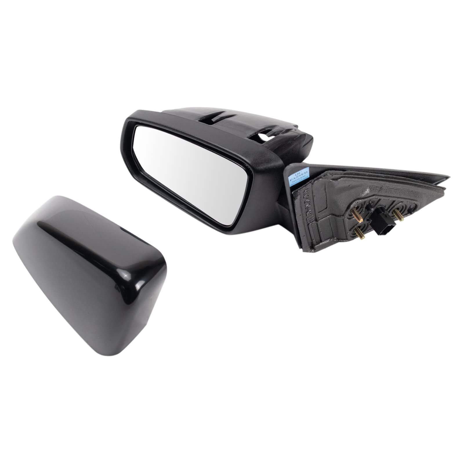 TRQ Left Side Mirror Replacement for 2013-2014 Ford Mustang - Driver Side, Non-Heated, No Spotter Mirror (FO1320452) - Perfect for Parking & Daily Commuting