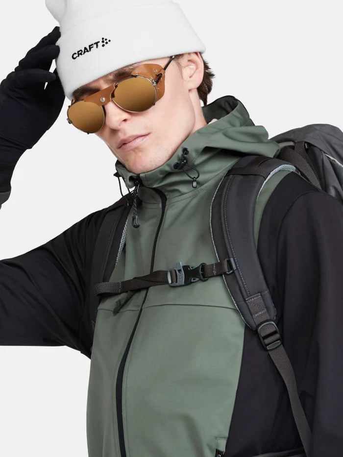 Men's Craft Backcountry Hood Jacket - Lightweight Waterproof Hiking Jacket for Outdoor Adventures - Perfect for Camping, Trekking & Mountain Climbing