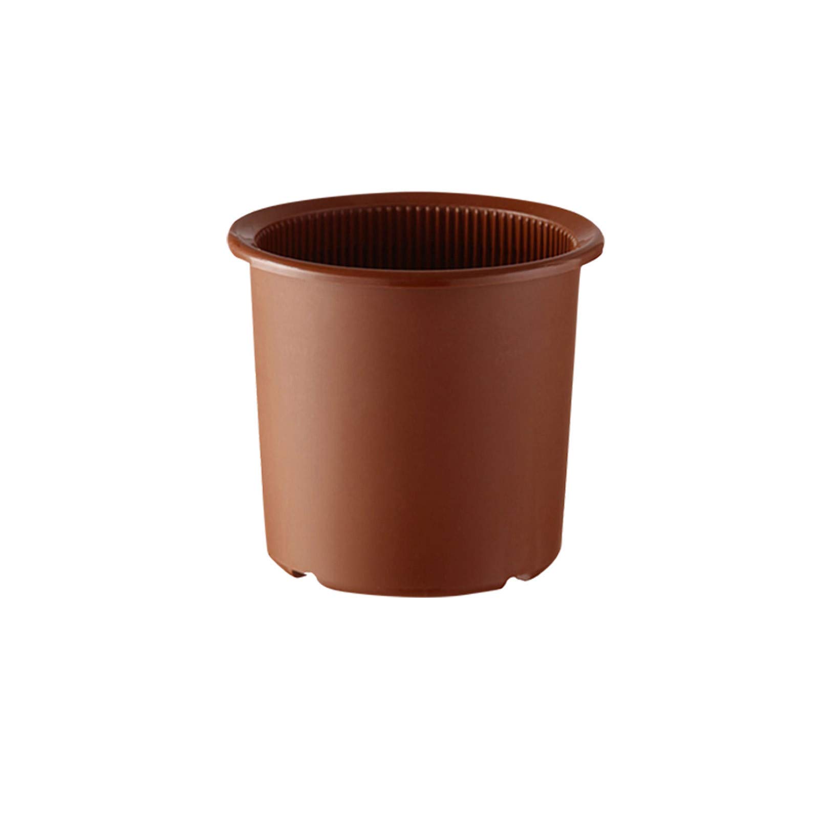 16cm Clear Plastic Orchid Pot with Slotted Holes - Breathable Flower Planter for Orchids, Tall Black Ceramic Vase (Khaki, One Size) - Perfect for Indoor Plants, Home Decor, and Gardening Gifts