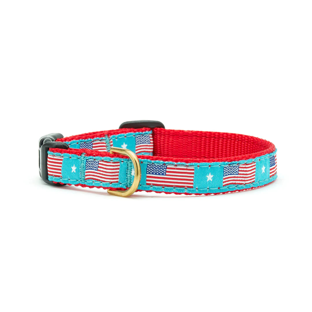 American Flag Dog Collar - Patriotic Pet Collar for Dogs, Adjustable & Durable for Daily Walks, Training & Outdoor Adventures