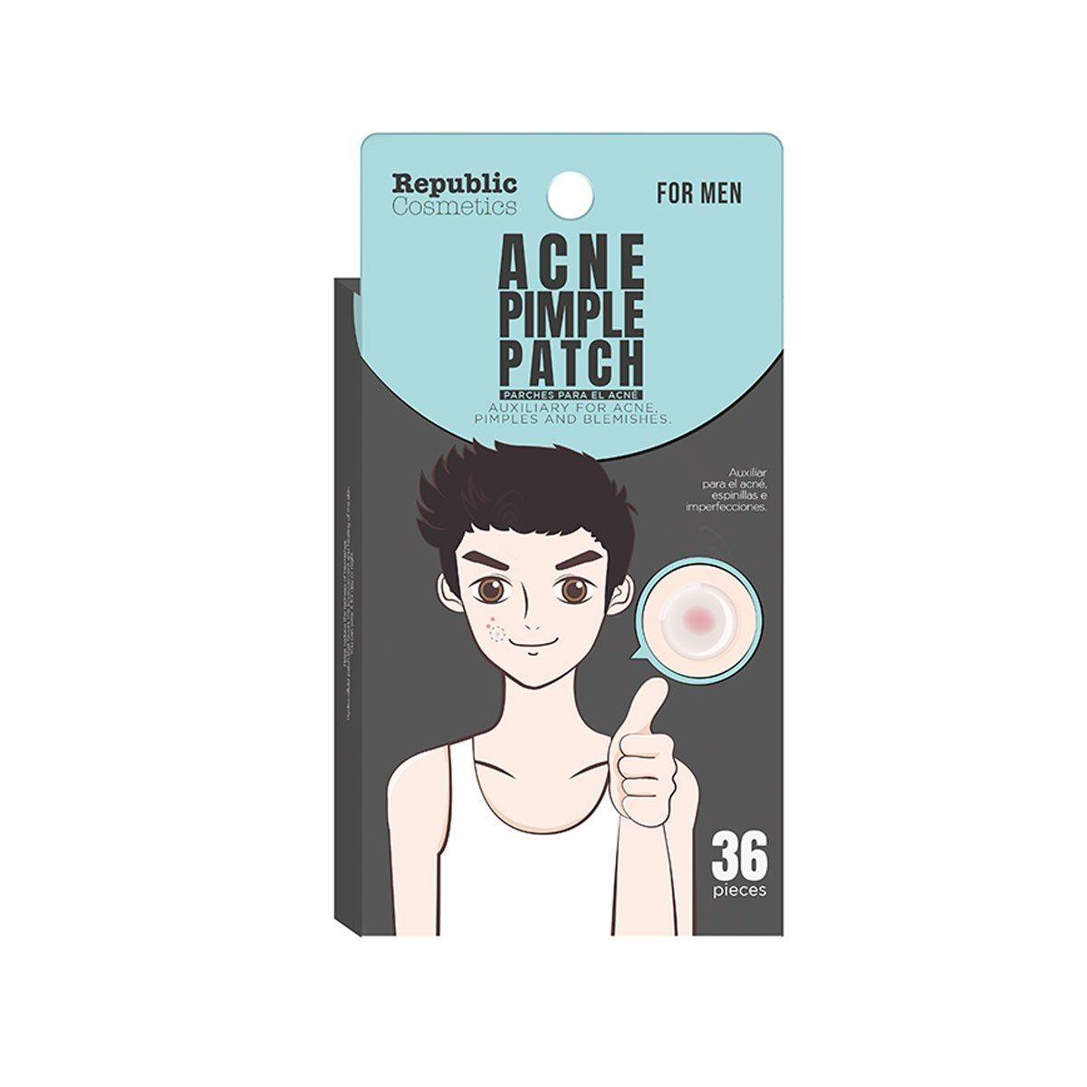 **36pcs Acne Pimple Patches for Men - Clear & Fast Healing Spot Treatment | Republic Cosmetics Skin Care | Perfect for Overnight Use & Daily Skincare Routine**