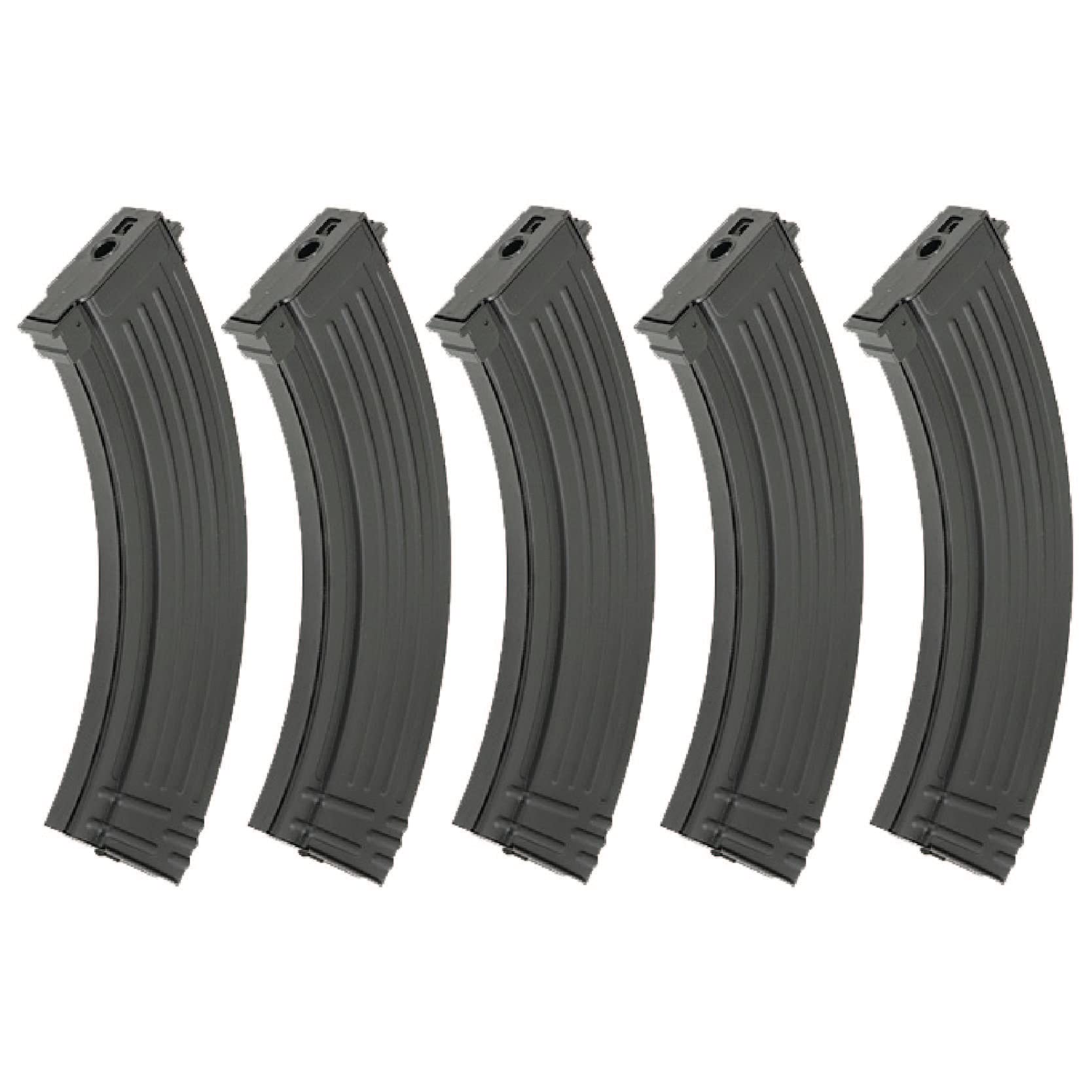 CYMA 200 Round Mid Cap Magazine for AK47/AK74 Airsoft Guns - Durable Metal Airsoft Magazine for Tactical Training & Competitive Shooting