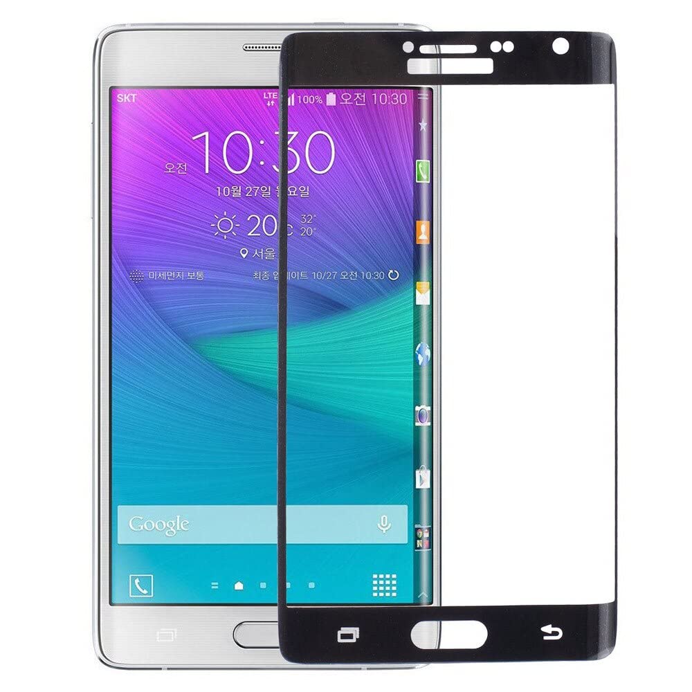 BisLinks Black Tempered Glass for Samsung Note Edge N915 - Shatterproof Screen Protection for Daily Use