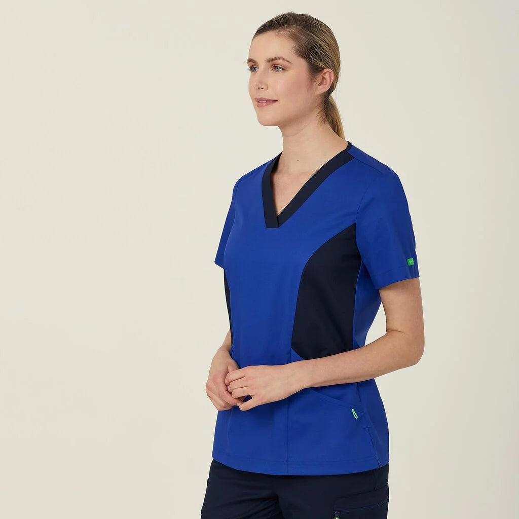 Next Generation Antibacterial Active Nightingale Scrub Top - Comfortable Medical Uniform for Nurses & Healthcare Workers - Perfect for Hospitals, Clinics & Long Shifts
