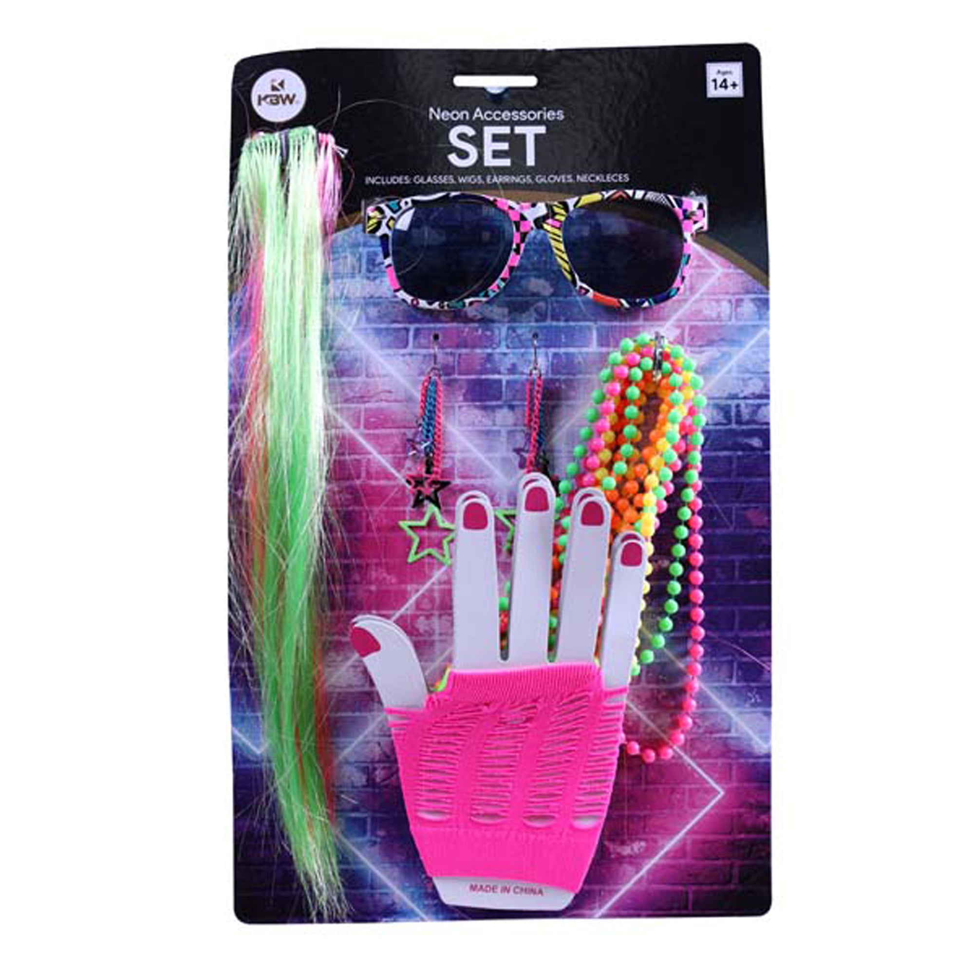Vintage 1980s Fashion Accessory Kit for Adults - Retro Jewelry & Hair Accessories Set - Perfect for 80s Theme Parties, Cosplay & Costume Events