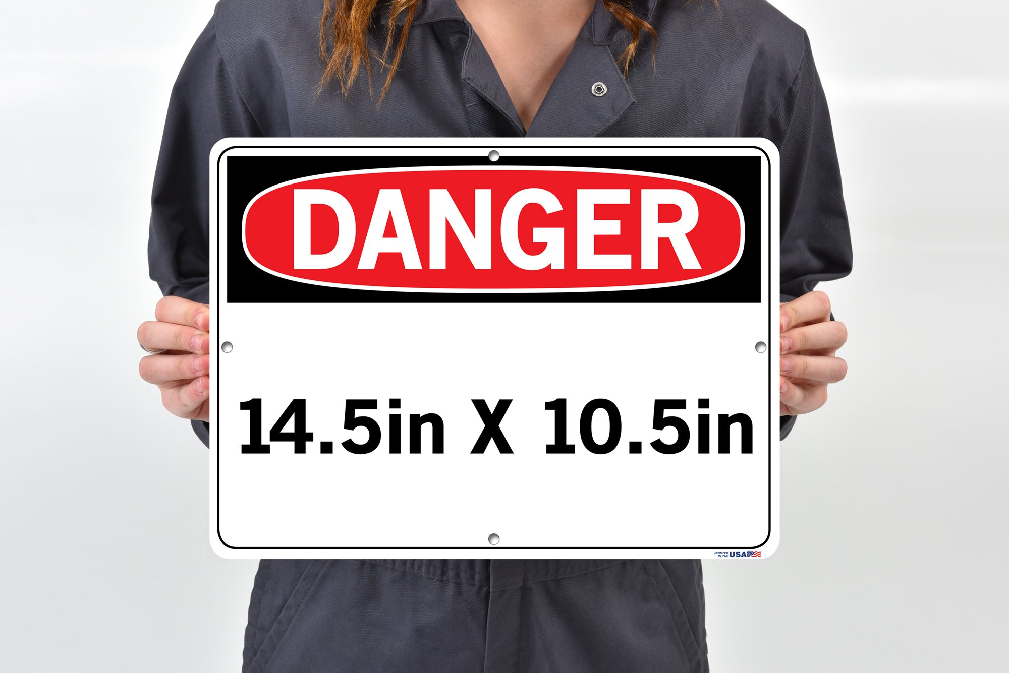 Vestil Spanish/English Bilingual Safety Sign - 'Do Not Operate Without Safety Glasses' Warning Label (14.5x10.5 Inch Aluminum, .130 Thickness) - Ideal for Construction Sites, Factories & Industrial Workplaces